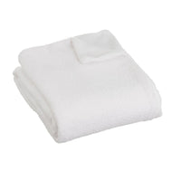 Manta de forro polar blanca de 130x160 cm