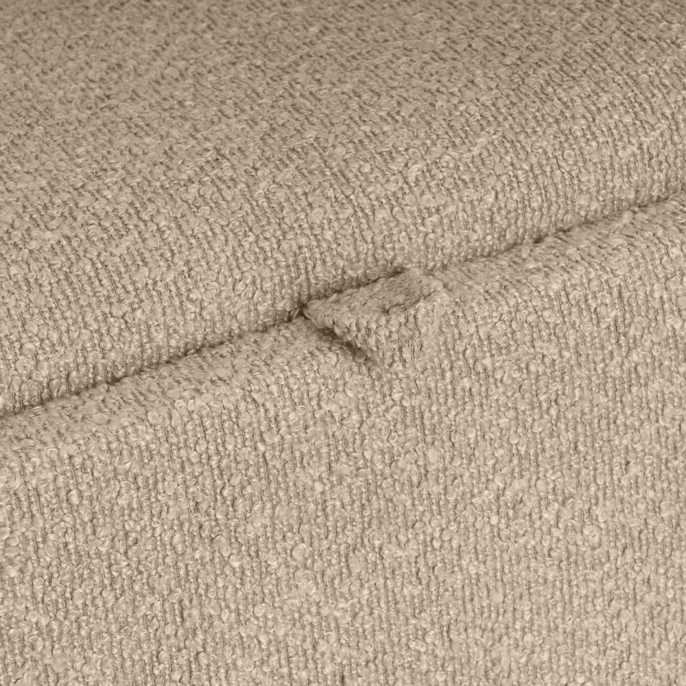 Puff beige con almacenaje