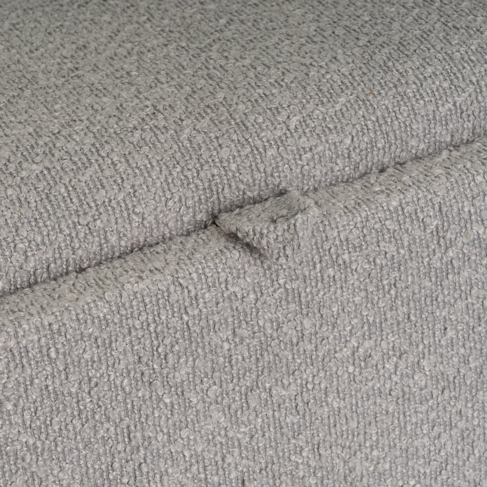 Puff  gris con almacenaje