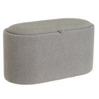 Puff  gris con almacenaje