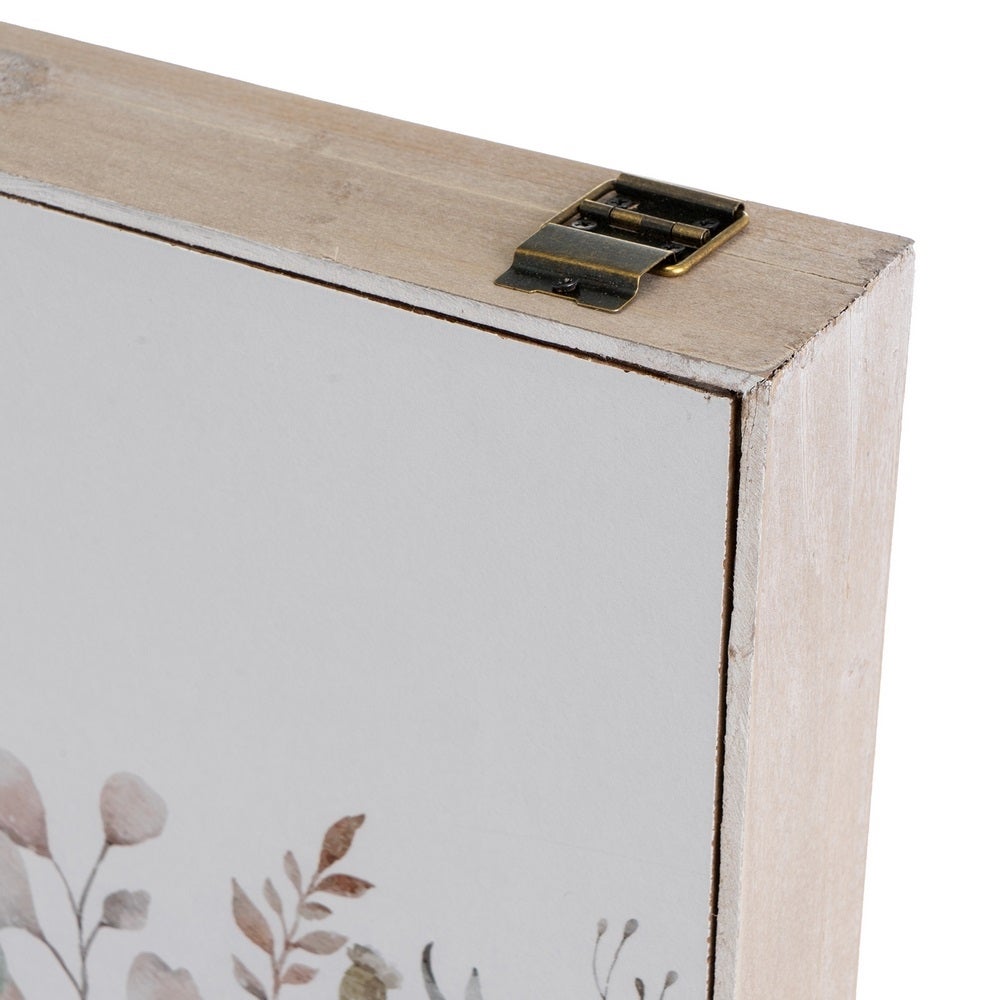 Tapa contador blanco de flores