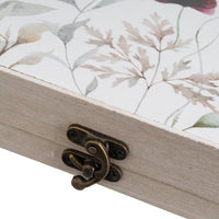 Tapa contador blanco de flores