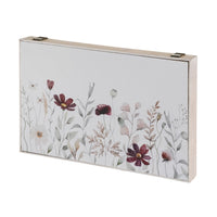 Tapa contador blanco de flores