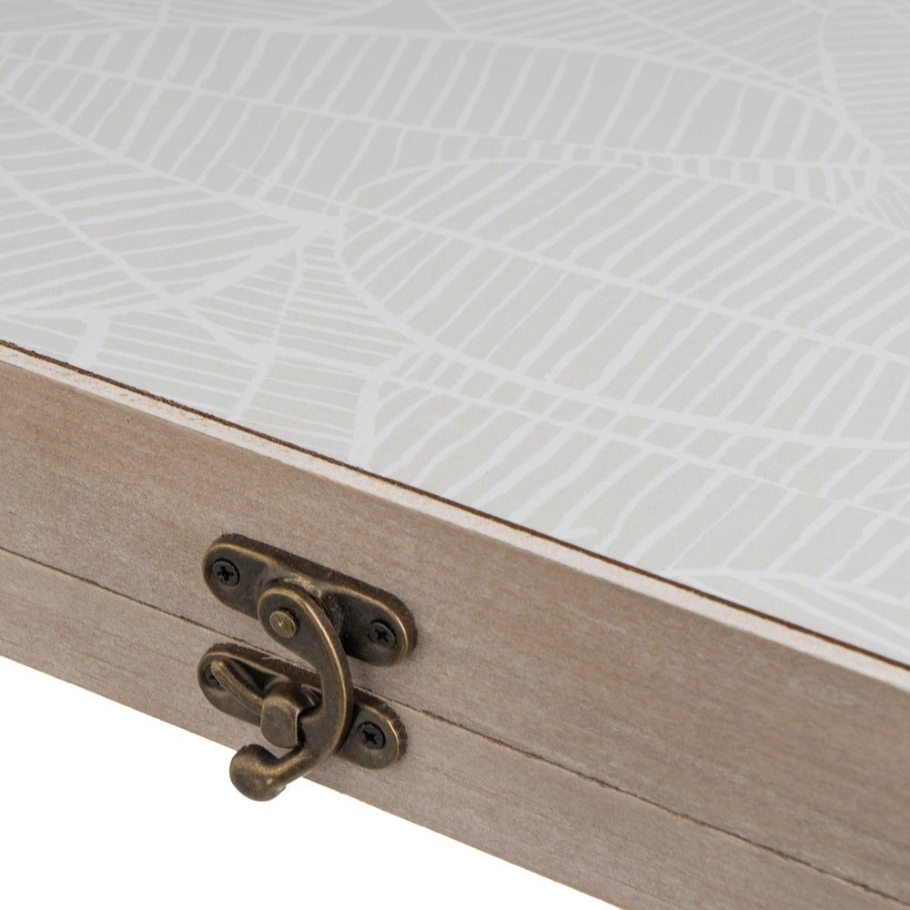 Tapa Contador con Hojas color Blanco