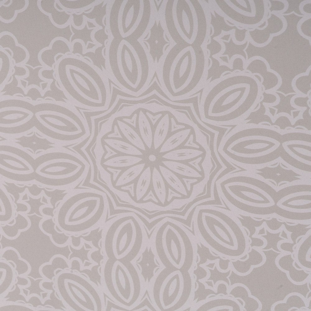 Tapa contador con geometría beige