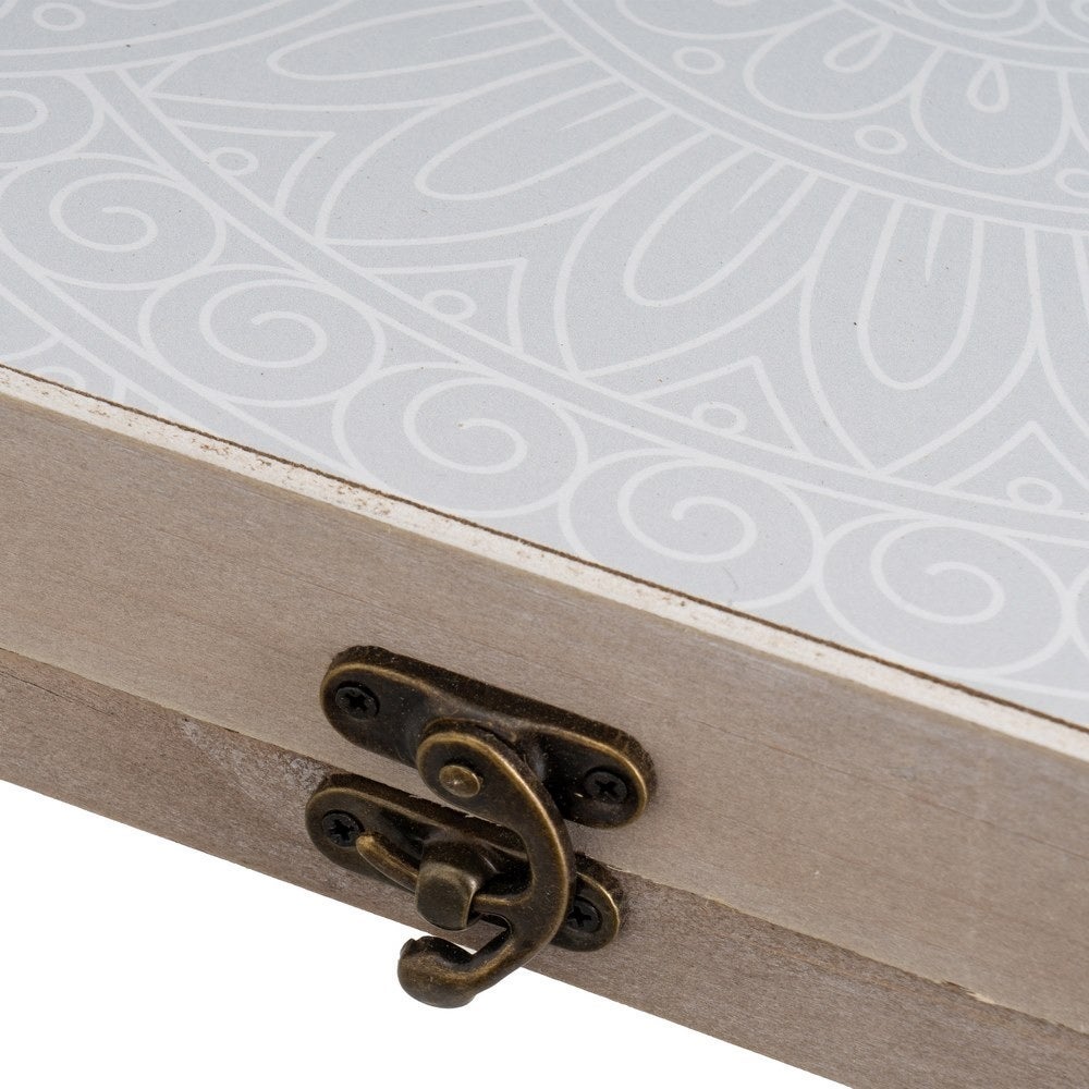 Tapa contador con mandala gris