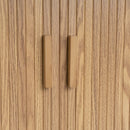 Aparador Elia de MDF color roble con 2 puertas de 80x40x80 cm