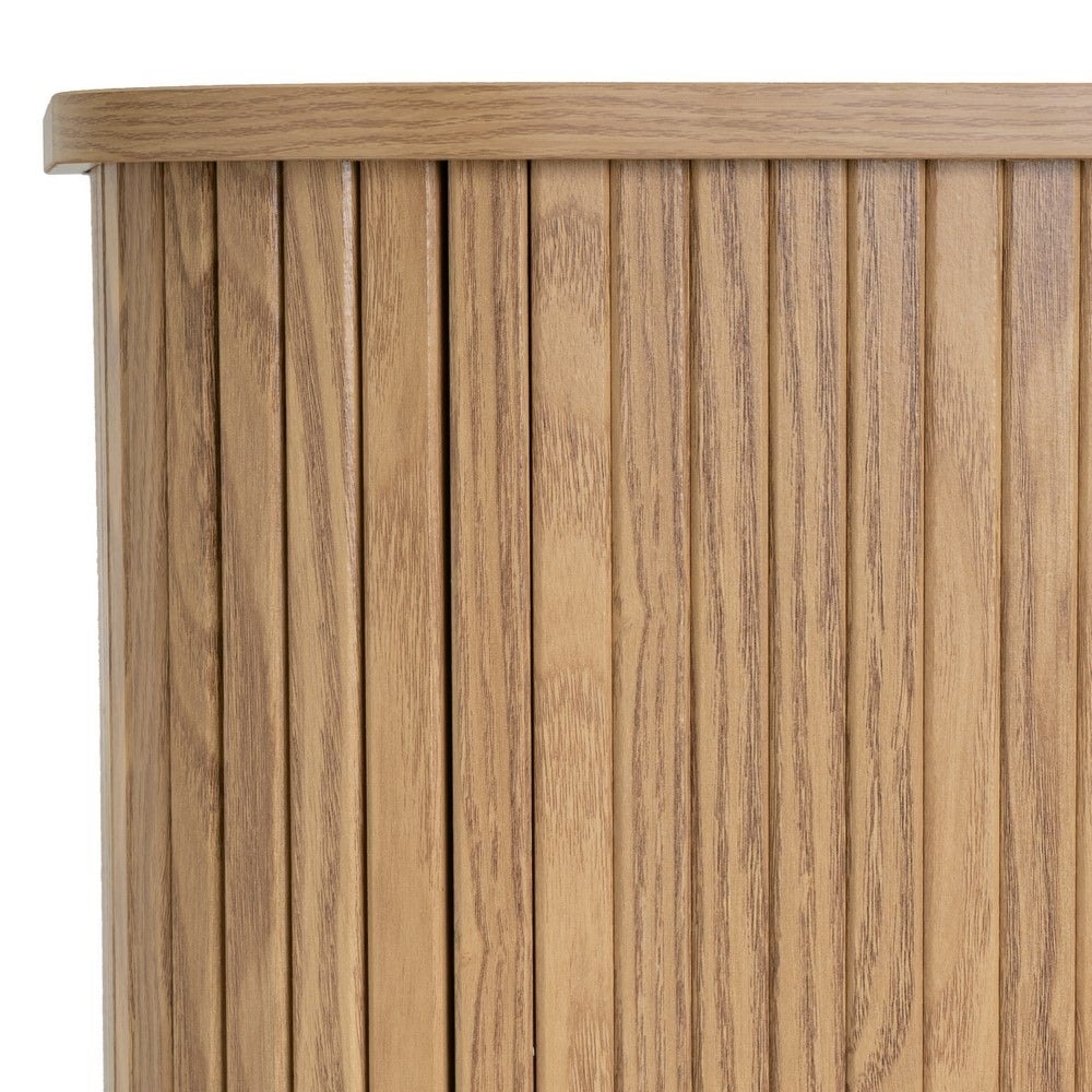 Aparador marrón de madera con 2 puertas