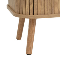 Aparador marrón de madera con 2 puertas