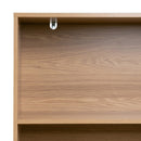 Estantería Elia de MDF color roble con 2 puertas de 80x40x172 cm