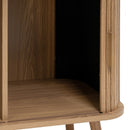 Estantería Elia de MDF color roble con 2 puertas de 80x40x172 cm