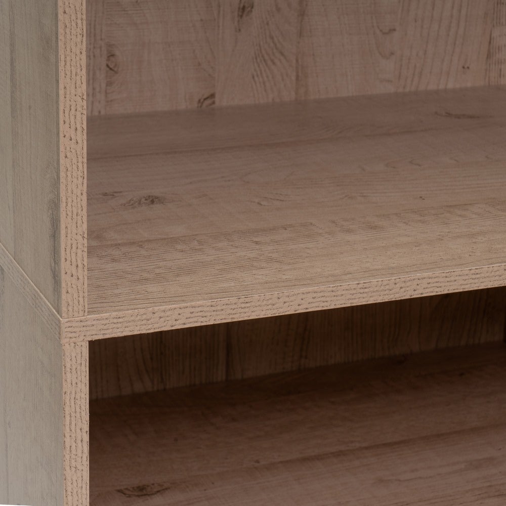 Armario modular natural de madera con 5 estantes