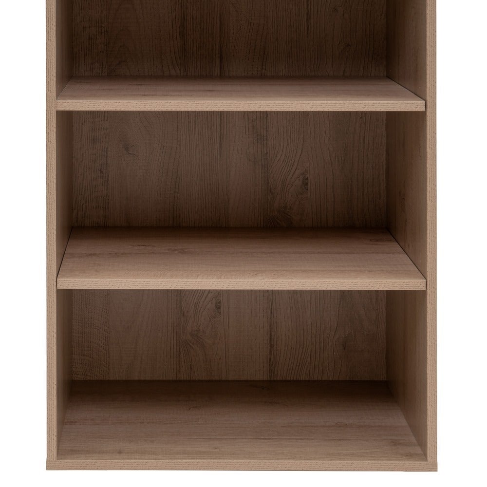 Armario modular natural de madera con 5 estantes