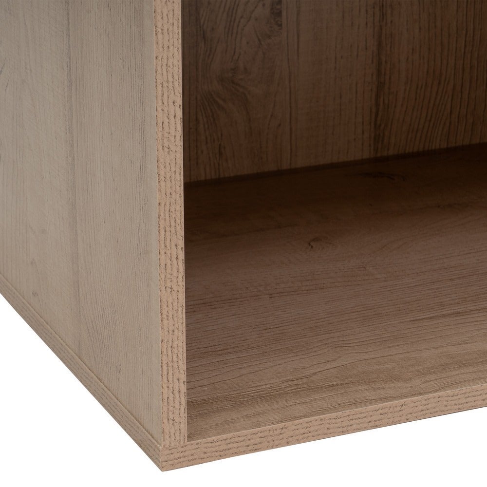 Armario modular natural de madera con 5 estantes