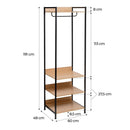 Armario modular Urban con barra y 3 estantes