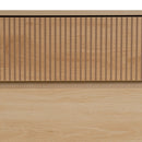 Cómoda Naroa de Madera color Natural con 3 Cajones de 80x40x80 cm