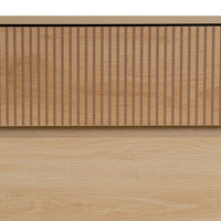 Cómoda Naroa de Madera color Natural con 3 Cajones de 80x40x80 cm