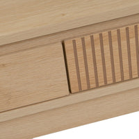 Mesa Consola Naroa de Madera color Natural con 2 Cajones de 100x30x75 cm