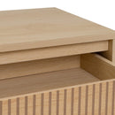 Mesa Consola Naroa de Madera color Natural con 2 Cajones de 100x30x75 cm