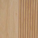 Aparador de madera natural de 2 puertas correderas 115x39,5x90 cm