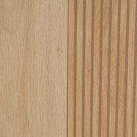 Aparador de madera natural de 2 puertas correderas 115x39,5x90 cm