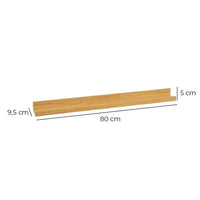 Estante repisa para cuadros de MDF natural de 80 cm