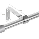 Barra cortina extensible blanco