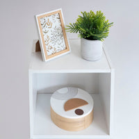 Estantería Cubo 2 estantes blanco