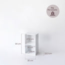 Estantería Cubo 2 estantes blanco