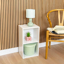 Estantería Cubo 2 estantes blanco