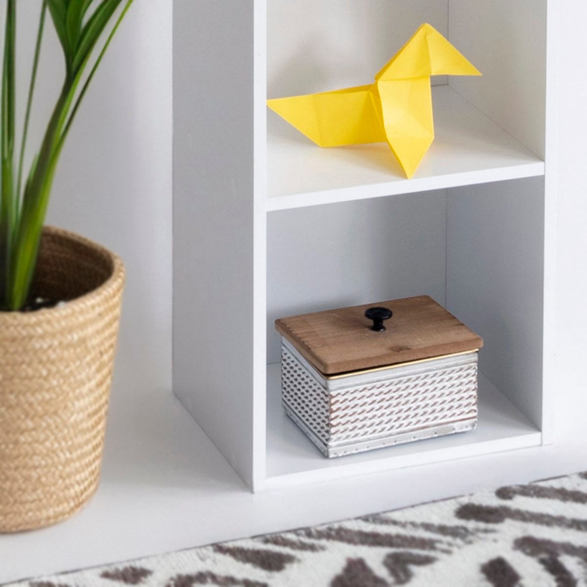 Estantería Cubo 4 estantes blanco