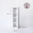 Estantería Cubo 4 estantes blanco
