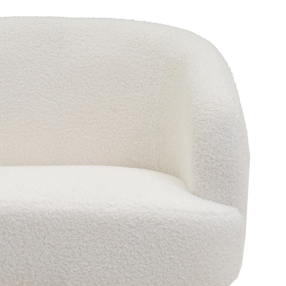 Sillón giratorio Lena blanco