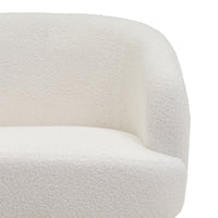 Sillón giratorio Lena blanco