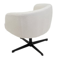 Sillón giratorio Lena blanco