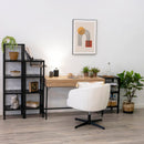 Sillón giratorio Lena blanco