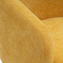Sillón giratorio Lena mostaza