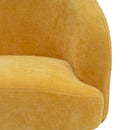 Sillón giratorio Lena mostaza