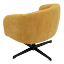 Sillón giratorio Lena mostaza