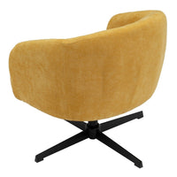 Sillón giratorio Lena mostaza