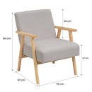 Sillón butaca beige