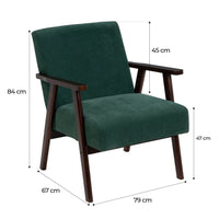 Sillón butaca verde