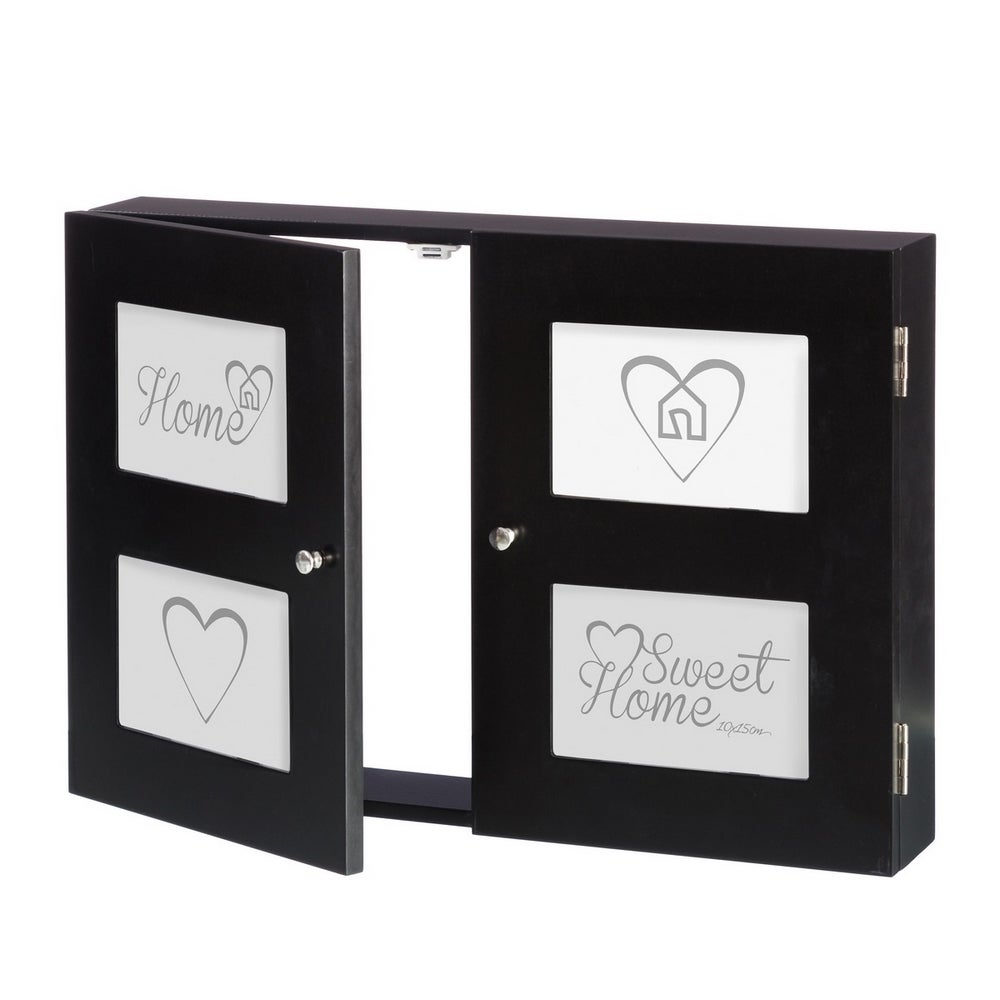 Tapa contador negro con portafotos