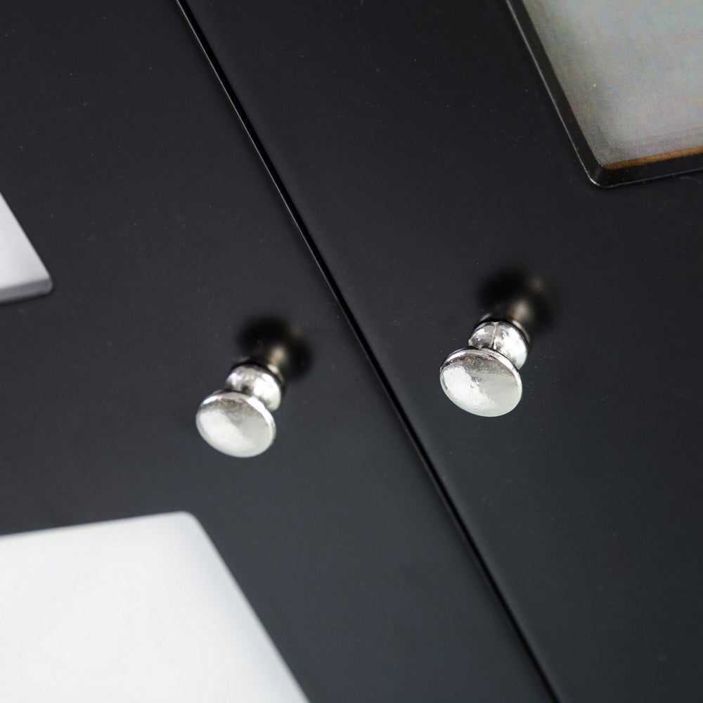 Tapa contador negro con portafotos