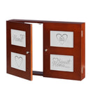 Tapa contador marrón con portafotos