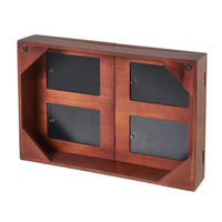 Tapa contador marrón con portafotos