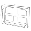 Tapa contador marrón con portafotos