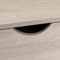 Consola con 2 cajones de metal blanco y MDF de 80x30x75 cm