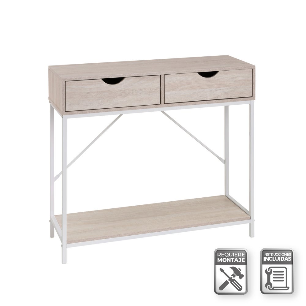 Consola Urban blanca con cajones