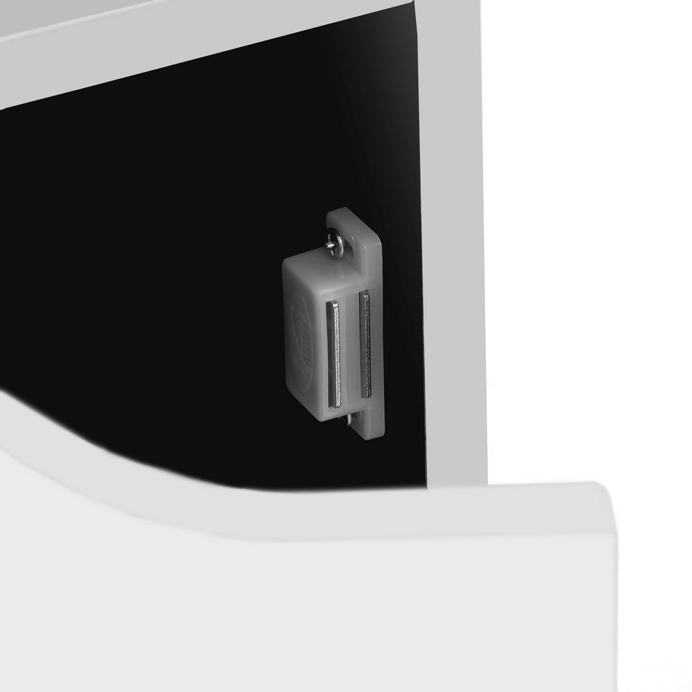 Mesita de noche blanca de 1 puerta